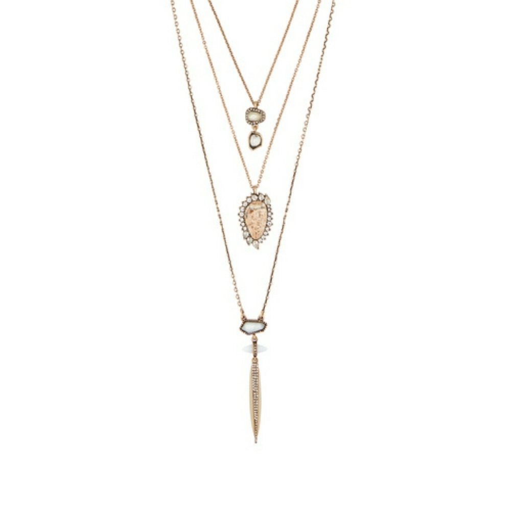 African Plains Three-Row Convertible Necklace